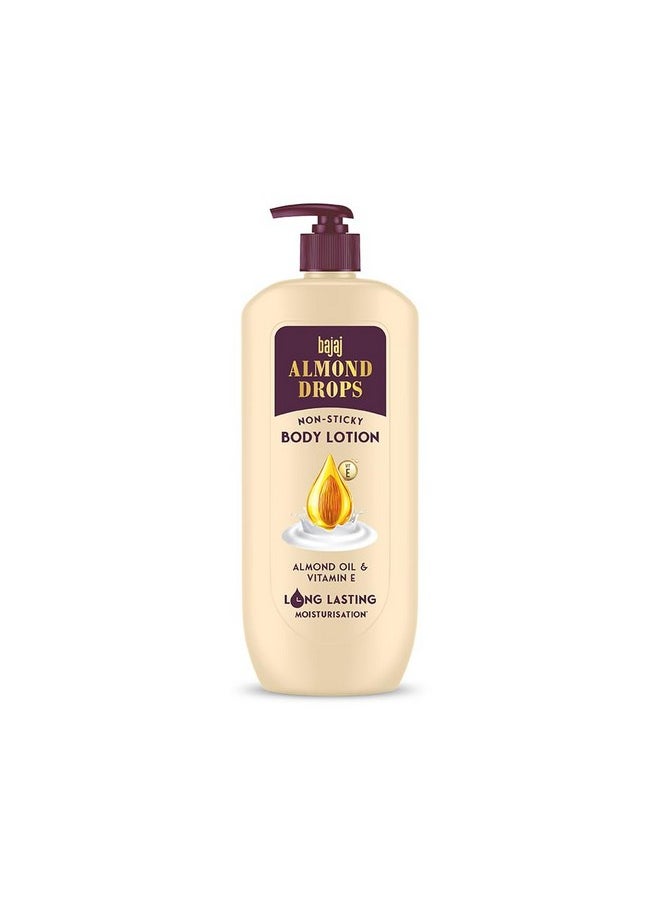 Bajaj - Almond Drops Non-Sticky Body Lotion | Long Lasting Moisturization | Almond Oil & Vitamin E | Nourished And Smooth Skin | 600 Ml - Image 1