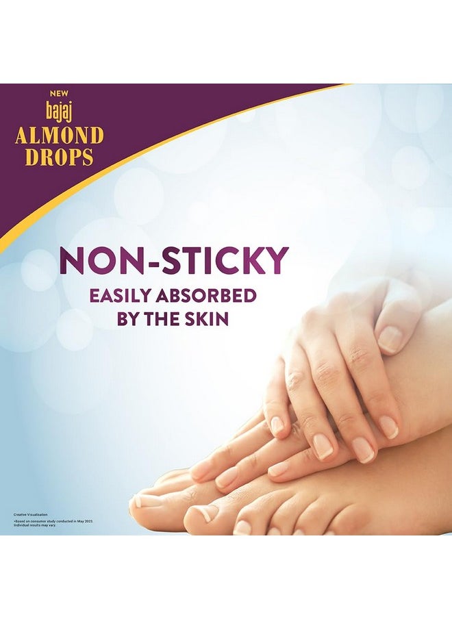 Bajaj - Almond Drops Non-Sticky Body Lotion | Long Lasting Moisturization | Almond Oil & Vitamin E | Nourished And Smooth Skin | 600 Ml - Image 1