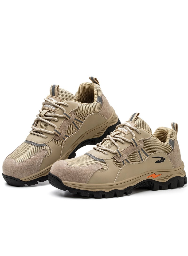 Steel Toe Cap Shoes for Men Women Reflective Summer Work Shoe Breathable Comfortable Anti Slip Safety Shoe 42 EUR  - Image 1