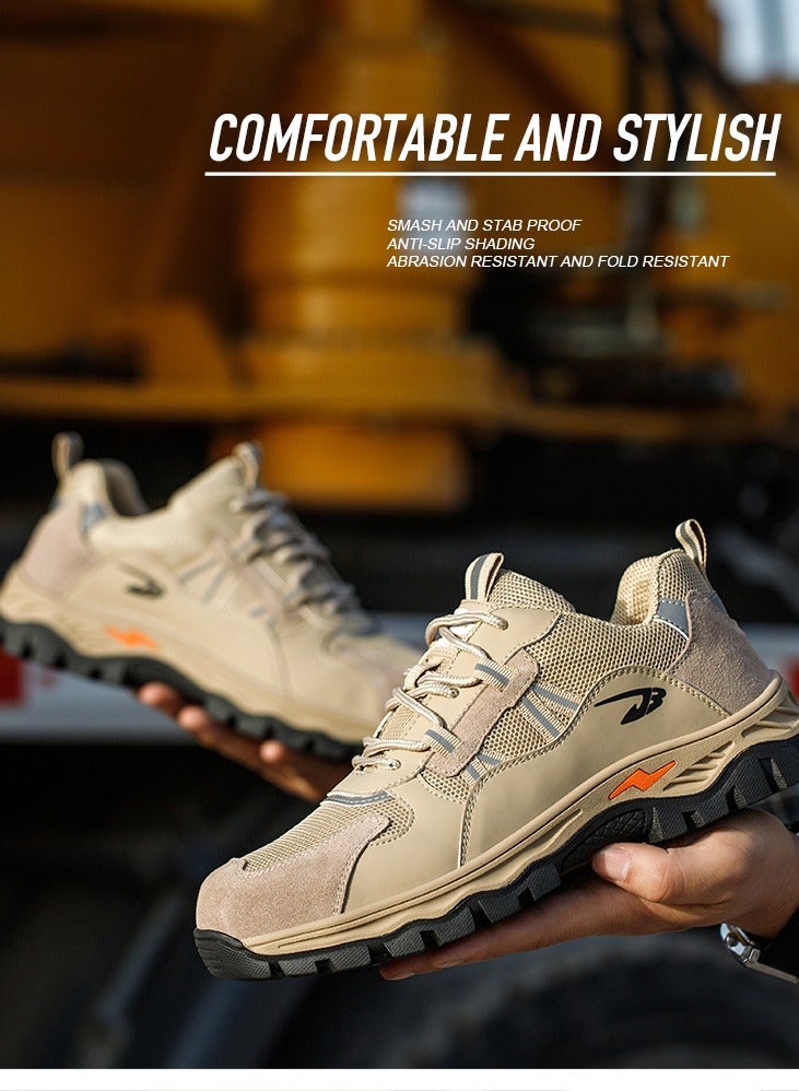 Steel Toe Cap Shoes for Men Women Reflective Summer Work Shoe Breathable Comfortable Anti Slip Safety Shoe 42 EUR  - Image 3