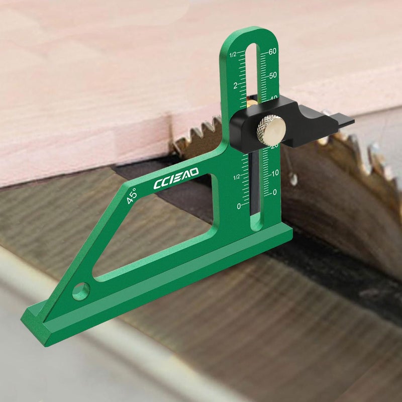 مقياس ارتفاع دقيق بتصنيع باستخدام الحاسب الآلي (CNC) 0-60 مم مجموعة واحدة أداة قياس عمق قابلة للتعديل بمقياس مزدوج - Image 1