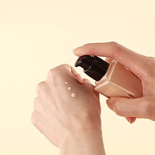 Quupy 2Pcs 15ml/0.5oz Empty Clear Square Glass Emulsion Essence Bottle With Black Pump Head Cosmetic Foundation Travel Vials Containers Holder For Lotion Cleanser Essential Oils Liquids Body Cream - Image 5