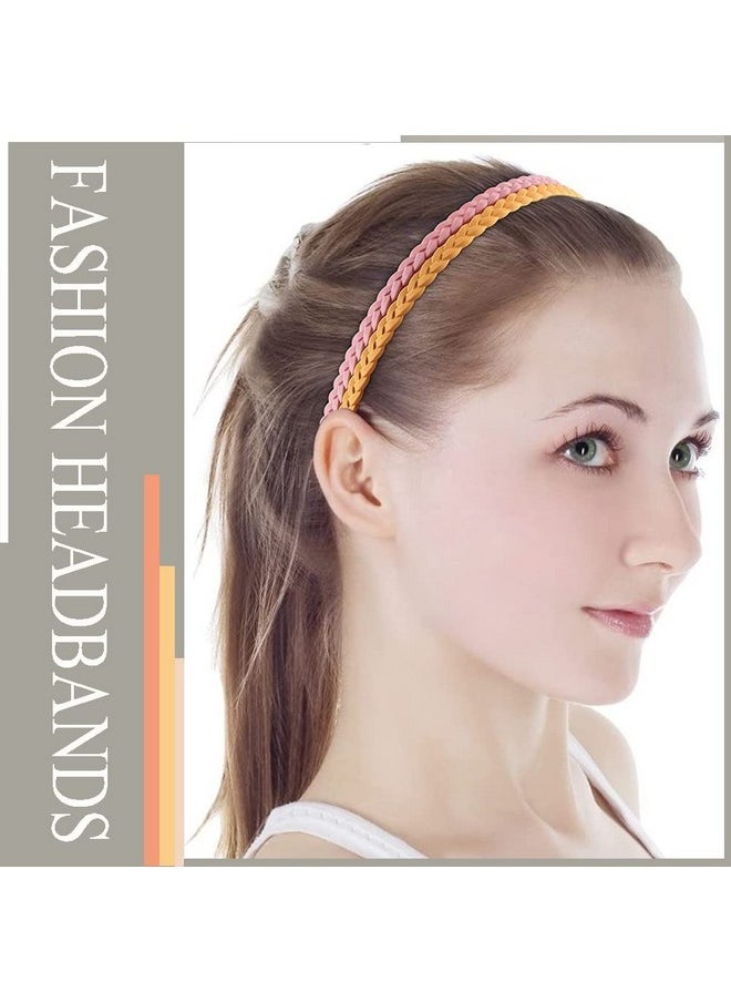 Springtime 12Pcs Colorful Thin Headbands For Women 6Mm Light Pigtail Skinny Hairbands For Girls Hard Teeth Headbands For Kids Teens  - Image 4