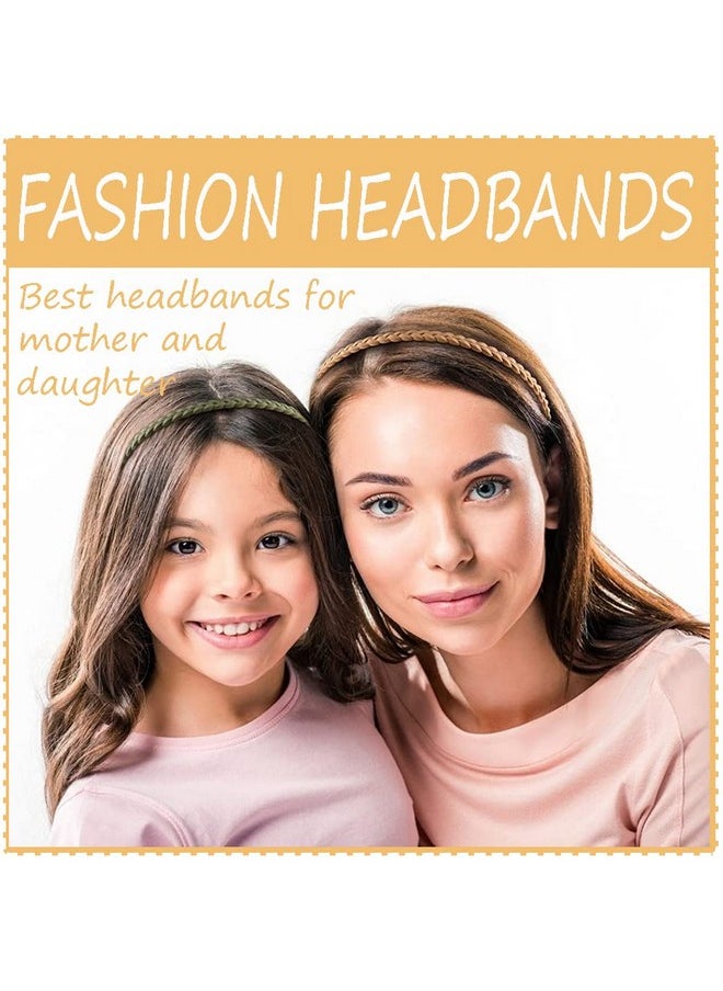 Springtime 12Pcs Colorful Thin Headbands For Women 6Mm Light Pigtail Skinny Hairbands For Girls Hard Teeth Headbands For Kids Teens  - Image 2
