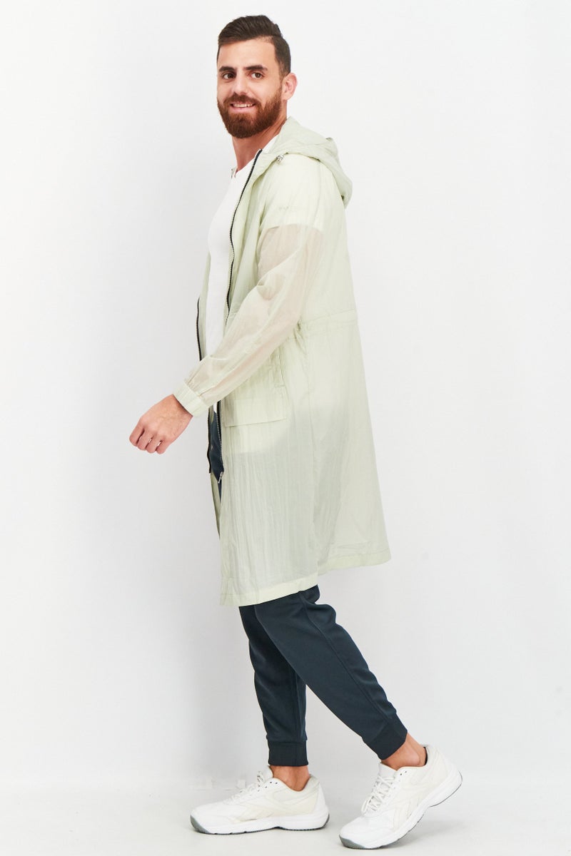 SELECTED Men Solid Windbreaker Jackets, Light Olive  - Image 2