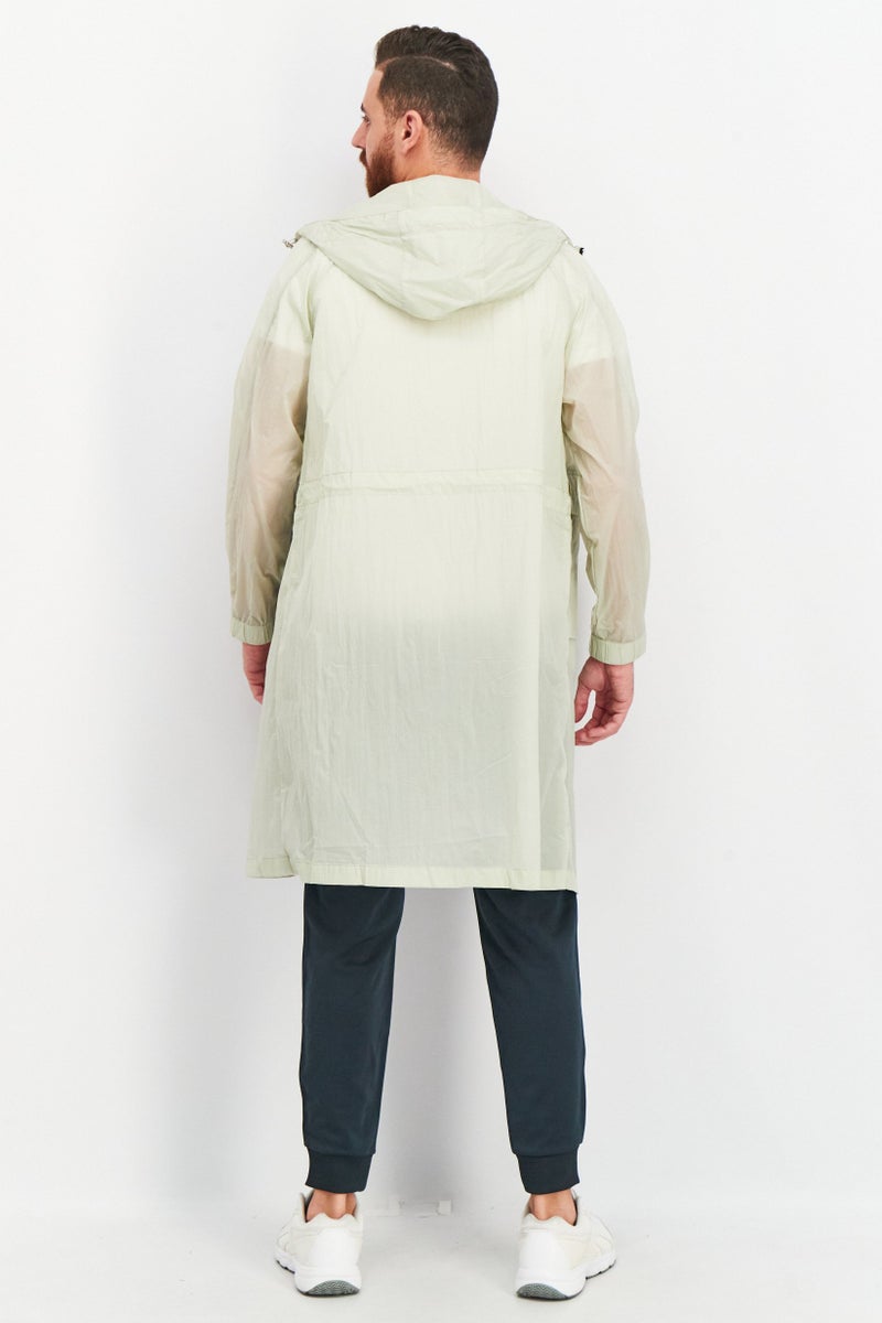 SELECTED Men Solid Windbreaker Jackets, Light Olive  - Image 3