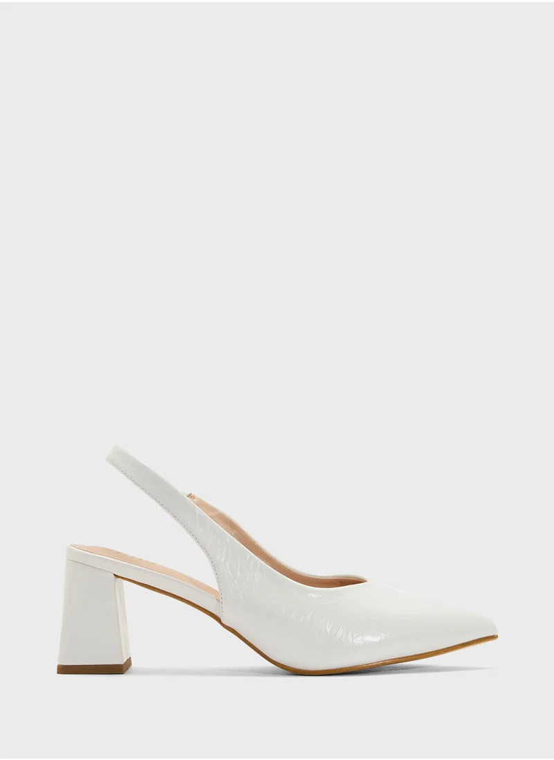 ايلا Block Heeled Slingback  Pump