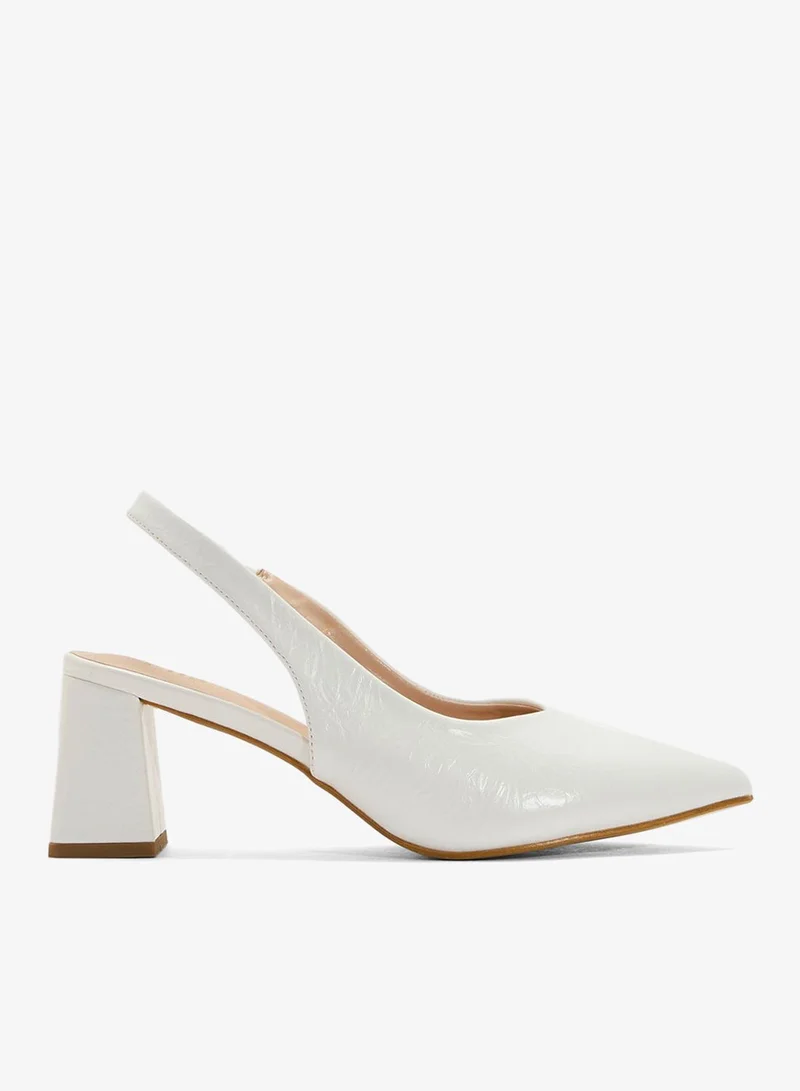 ELLA Block Heeled Slingback  Pump
