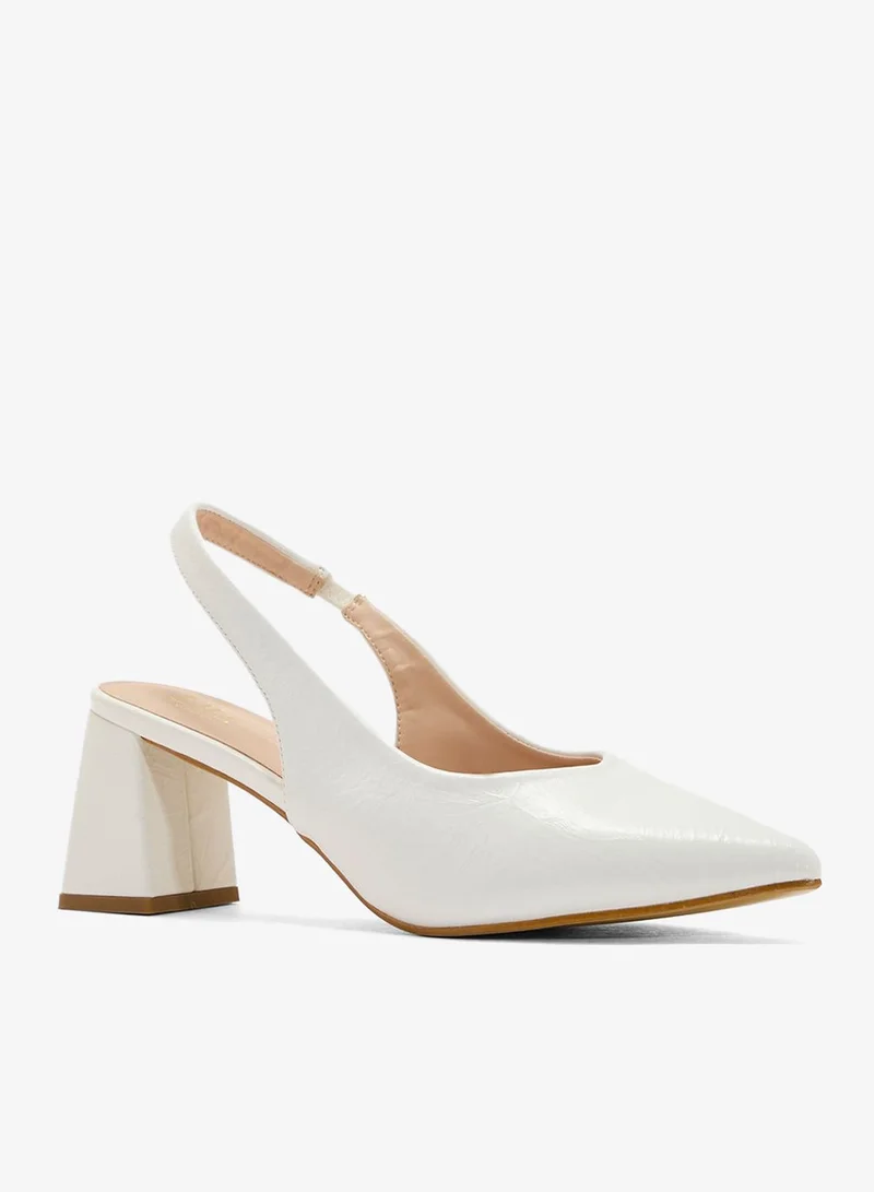 ELLA Block Heeled Slingback  Pump