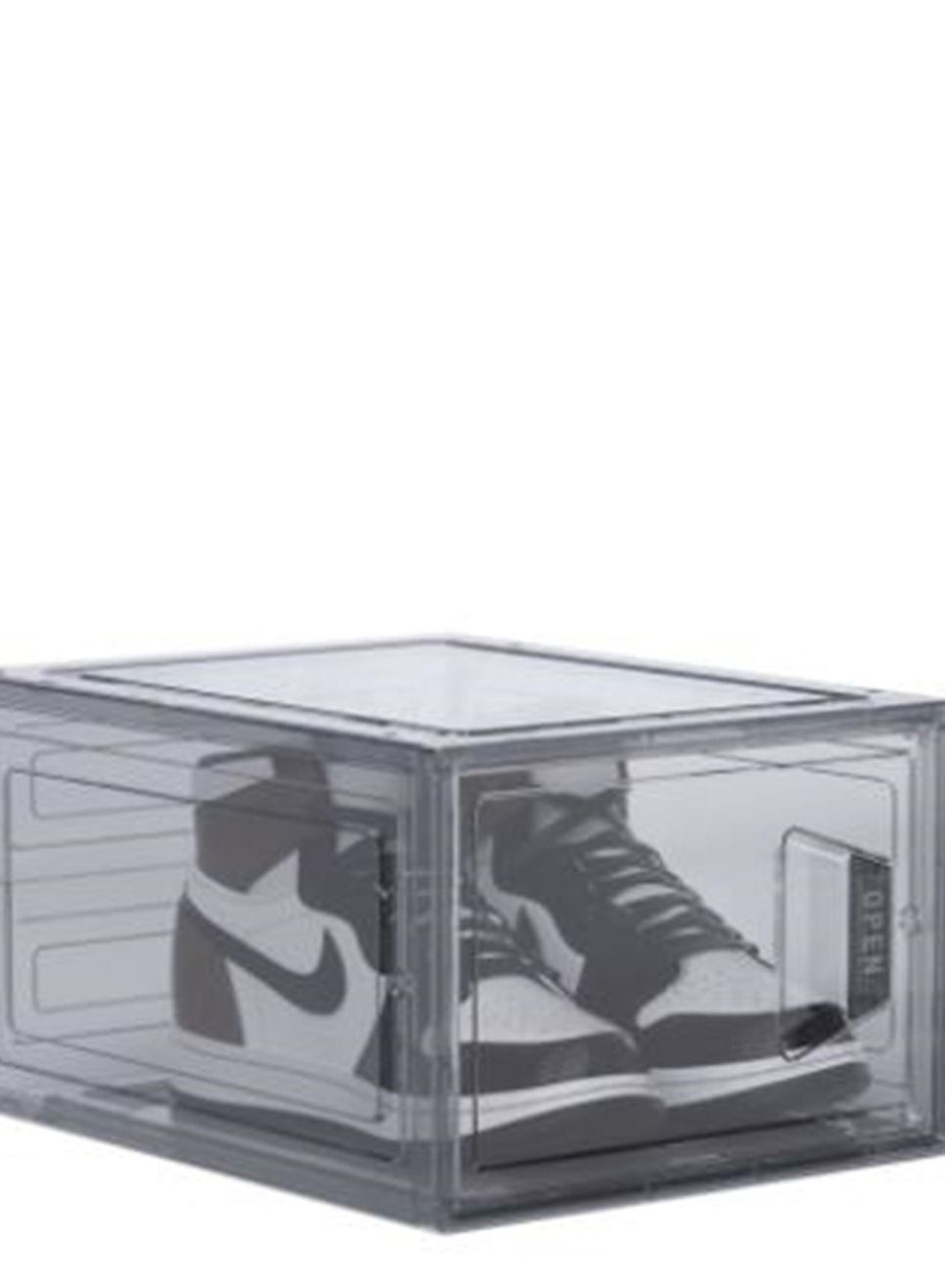 Generic Shoe Organizer Shoe Storage Box Clear Plastic Stackable Shoes ...