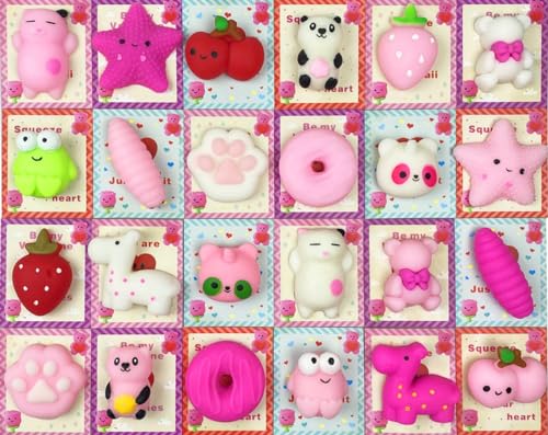 ANAB GI Valentines Cards with Mochi Squishy Toys Squishies for Kids (Set of 5) - Image 1