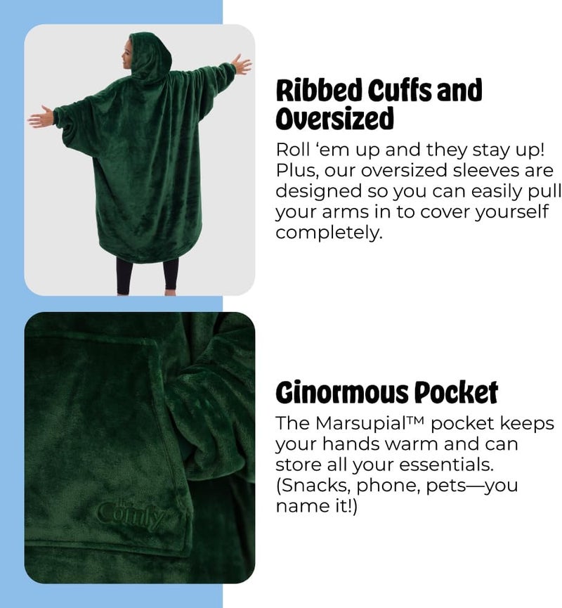 THECOMFY Dream | Oversized Light Microfiber Wearable Blanket, Seen on Shark Tank, One Size Fits All - Image 5