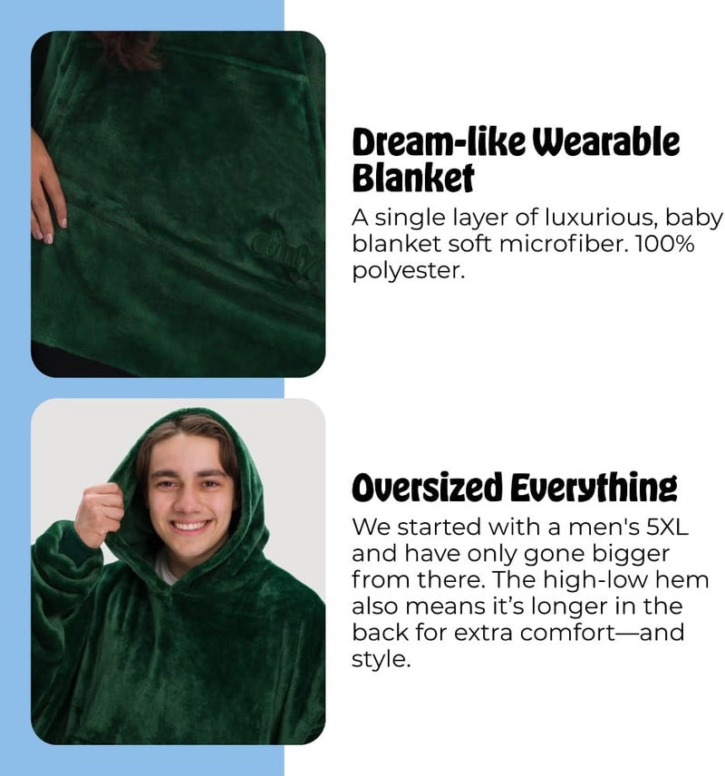 THECOMFY Dream | Oversized Light Microfiber Wearable Blanket, Seen on Shark Tank, One Size Fits All - Image 4