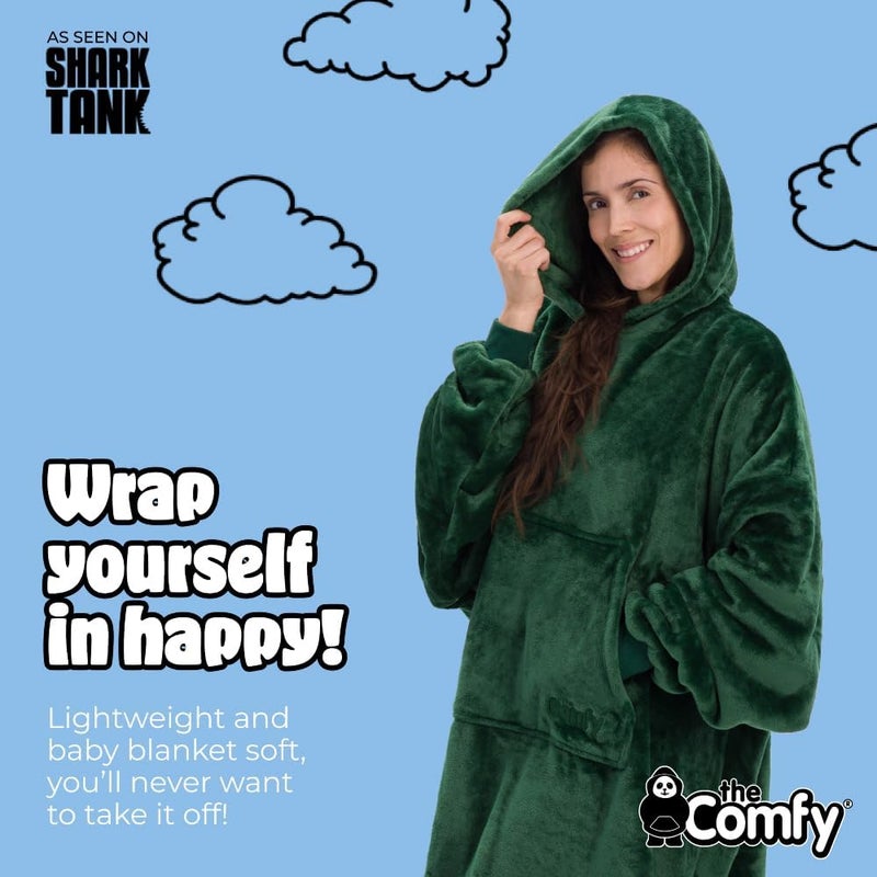 THECOMFY Dream | Oversized Light Microfiber Wearable Blanket, Seen on Shark Tank, One Size Fits All - Image 3