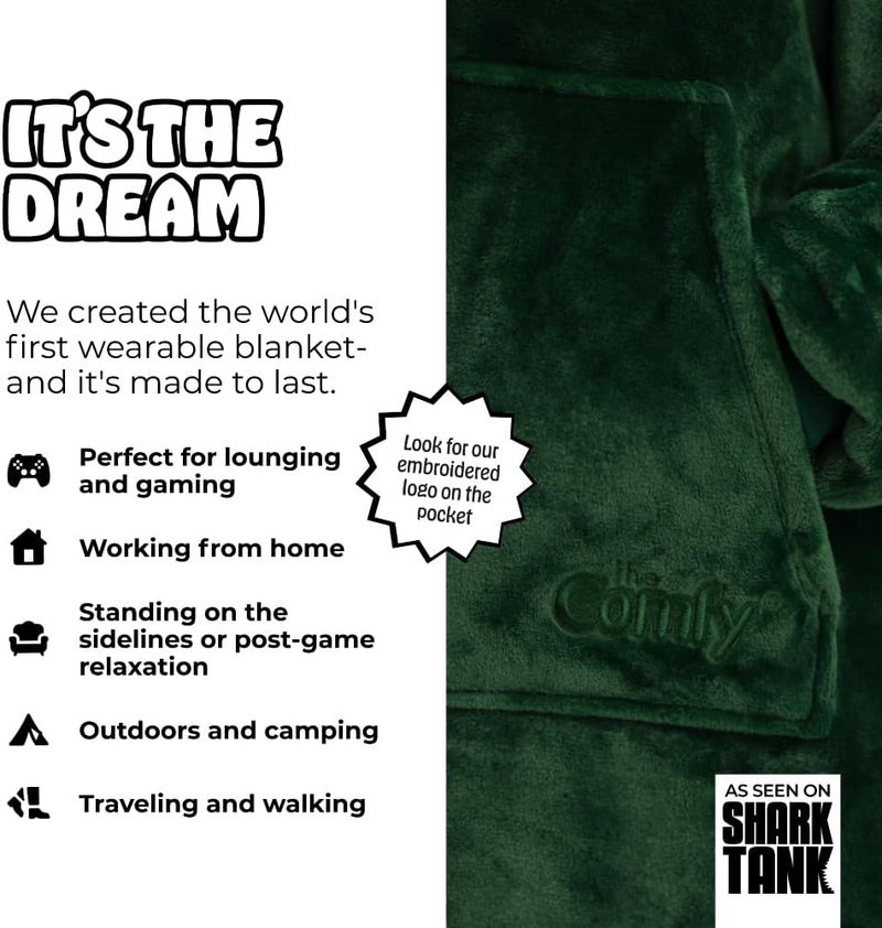 THECOMFY Dream | Oversized Light Microfiber Wearable Blanket, Seen on Shark Tank, One Size Fits All - Image 2
