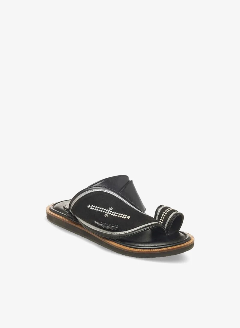Al Waha Boys Slip-On Leather Arabic Sandals Ramadan Collections