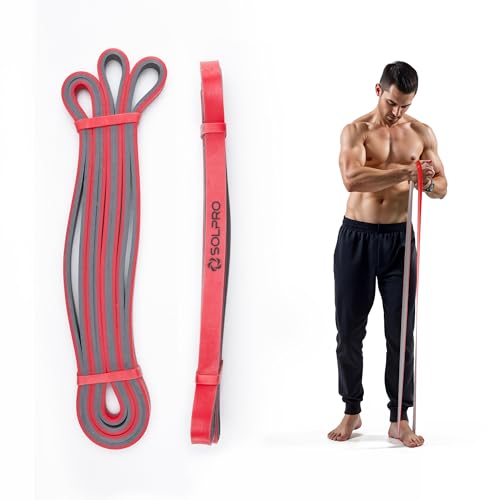 Solpro PowerFlex Lite Resistance Band for Men & Women | Heavy-Duty Latex Band for Strength, Stretching, Mobility, Rehab | Ideal for Home Gym, Crossfit, Yoga, Full-Body Workouts (Red) - Image 1