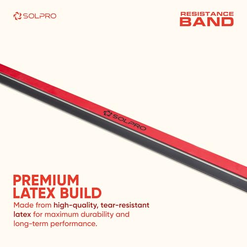 Solpro PowerFlex Lite Resistance Band for Men & Women | Heavy-Duty Latex Band for Strength, Stretching, Mobility, Rehab | Ideal for Home Gym, Crossfit, Yoga, Full-Body Workouts (Red) - Image 3