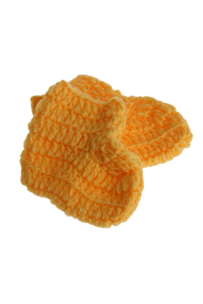 3Pcs Set Hat Short Pants and Socks Newborn Baby Girls Boys Crochet Knit Costume Photography Prop Outfits for 0-6 Months Baby Soft Comfortable Summer Outfit  - Image 4