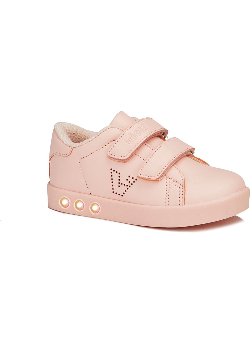 VICCO 313.E19K.100 Casual Light Up Girls/Boys Sneakers Powder  - Image 2
