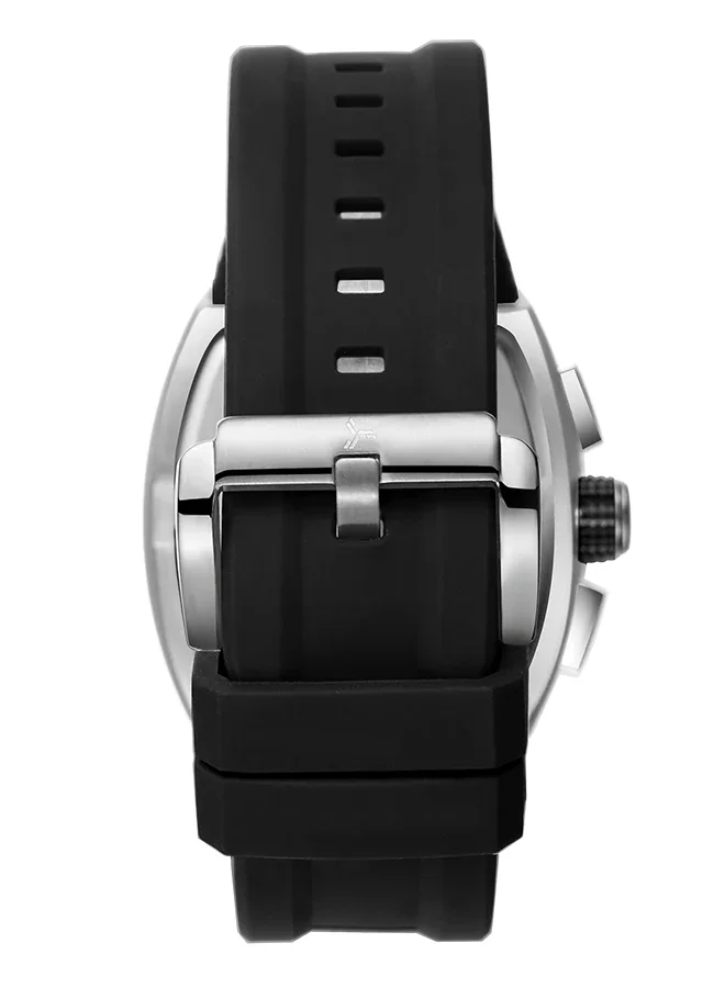 TORNADO Men's Silicone Multi Function Watch T23105-SSBB - 43x54 mm