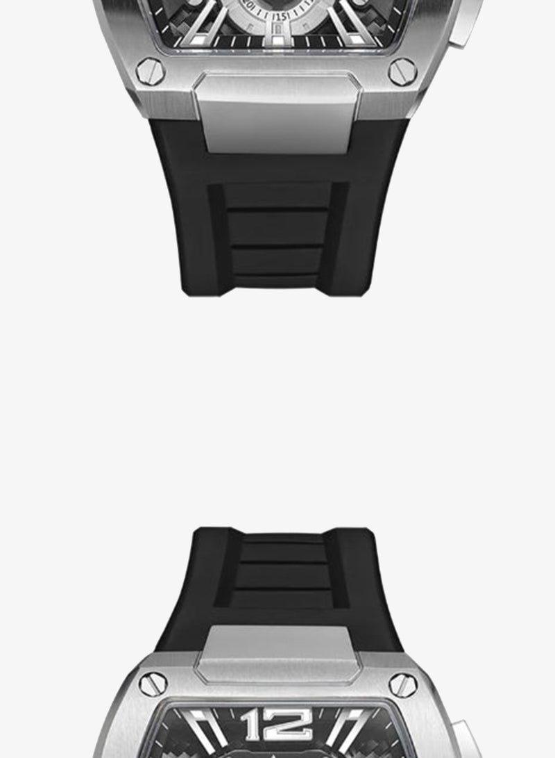 TORNADO Men's Silicone Multi Function Watch T23105-SSBB - 43x54 mm - Image 5