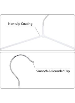 Feelings Feelings Metal Hanger PVC Coated White 12Pcs Set 40Cm  - Image 3