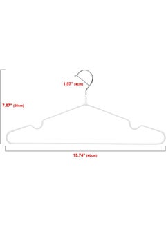 Feelings Feelings Metal Hanger PVC Coated White 12Pcs Set 40Cm  - Image 5