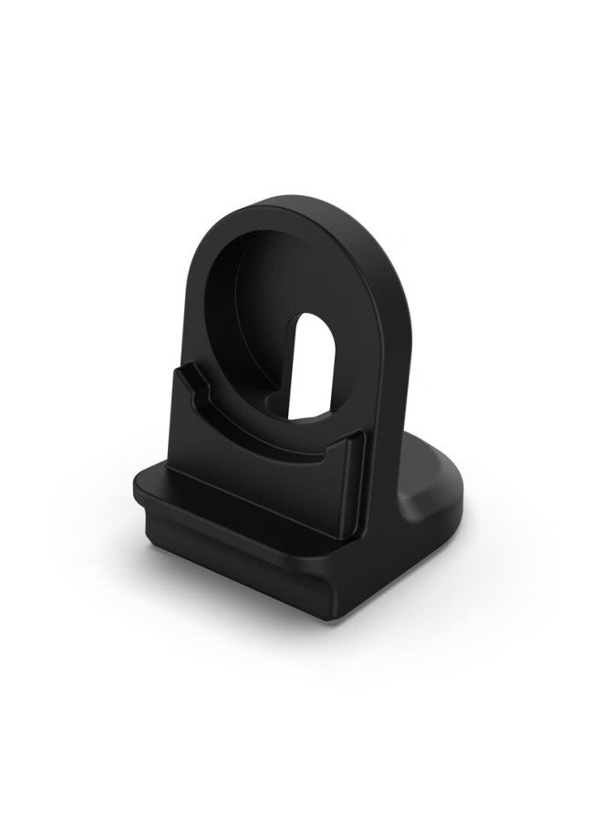Kmaxai Wireless Charger Stand Compatible With Huawei Watch Gt5/4 Pro, Porsche Design Watch 46/41Mm, Silicone Base, Usb Charging Cable Tray, Black - Image 5