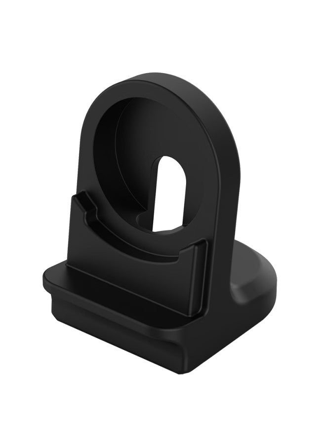 Kmaxai Wireless Charger Stand Compatible With Huawei Watch Gt5/4 Pro, Porsche Design Watch 46/41Mm, Silicone Base, Usb Charging Cable Tray, Black - Image 3