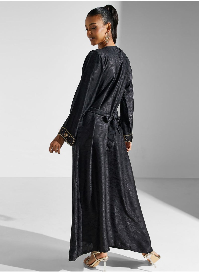 ARABIAN CLOSET - Embellished Embroidered Jalabiya - Image 1