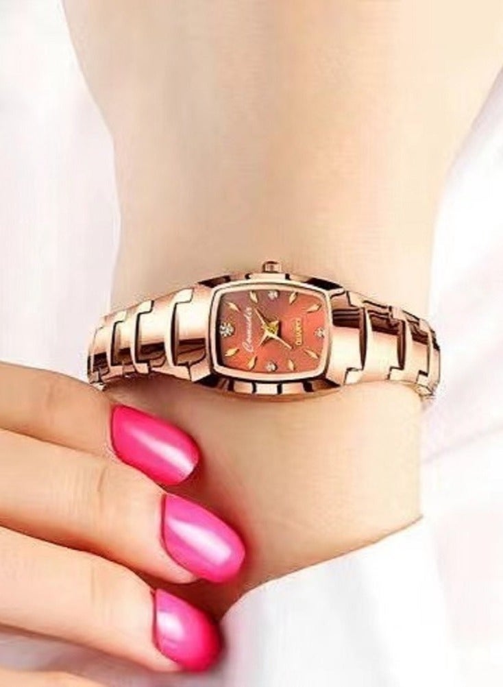 Rose Gold Women's Quartz Analog Watch - Image 3