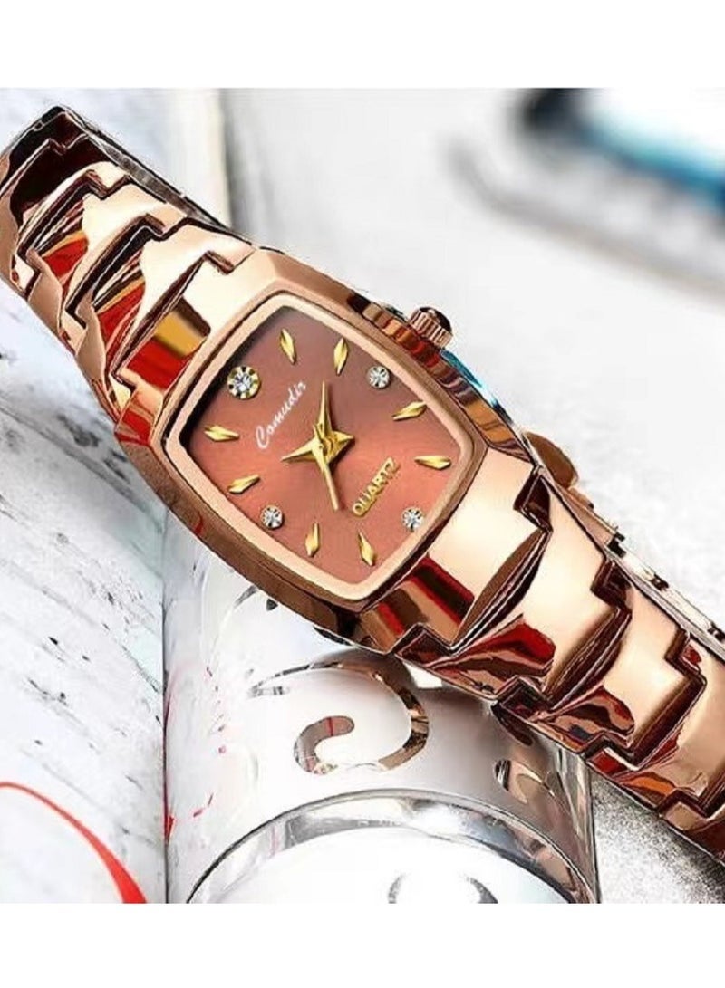 Rose Gold Women's Quartz Analog Watch - Image 4