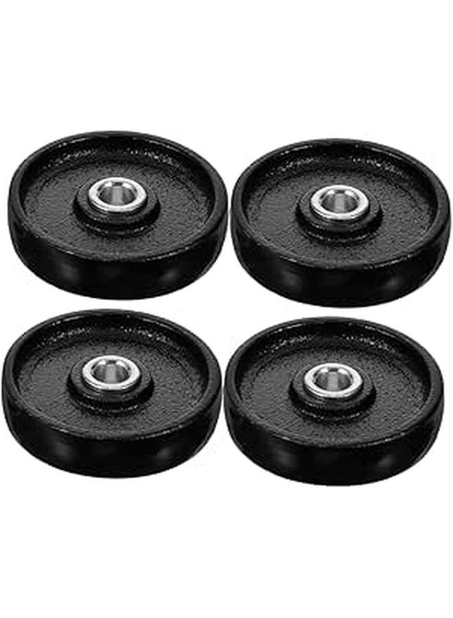 2 Ton Hydraulic Jack Wheel Replacement Set Of 4 For Utility And Boat Trailers - Image 1