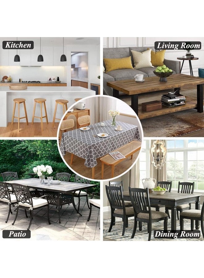 Styleys Dining Chair Cover with Table Covers for Kitchen Waterproof Dining Table Cloth (1 Table Cover + 4 Chair Cover, Circle Multi, K733) - Image 4