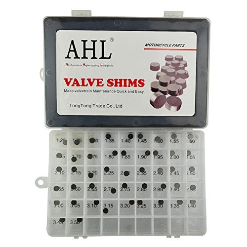 AHL Adjustable Valve Shim Kit 7.48mm O.D. 1.20mm-3.50mm Thick for Kawasaki KX250F KX250 F 2004-2012 (47pcs) - Image 1