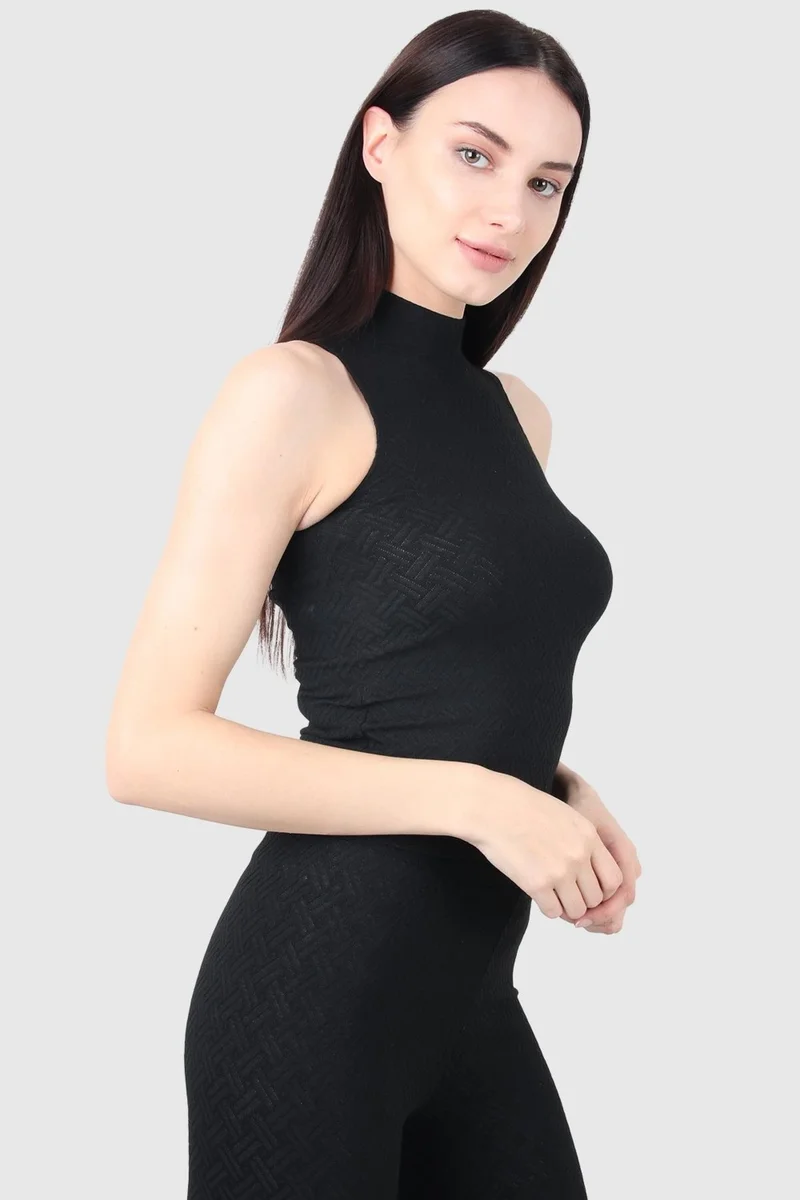 Alexander Gardi Turtleneck Sleeveless T-Shirt (19B3171)