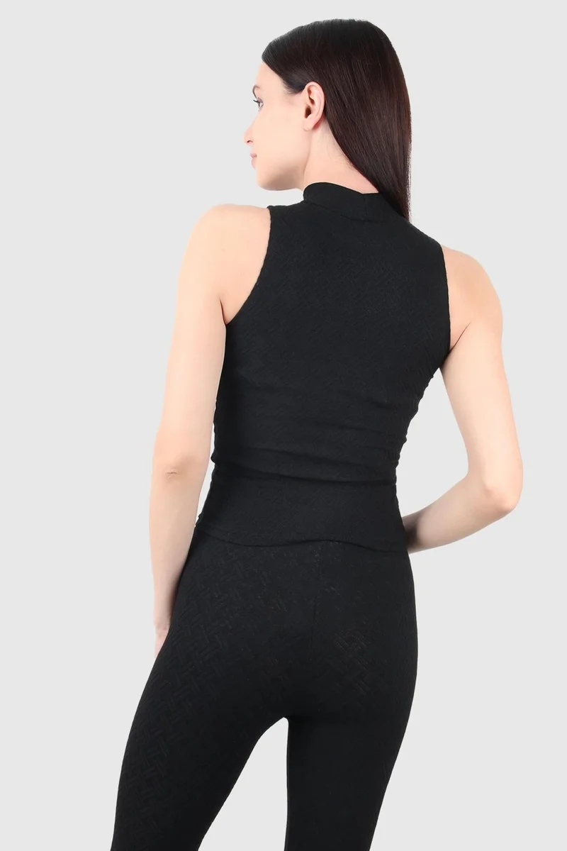 Alexander Gardi Turtleneck Sleeveless T-Shirt (19B3171)