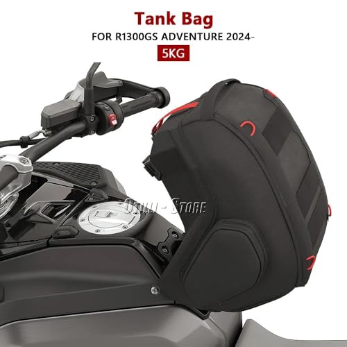 WALIPILUSI Motorcycle 12L Waterproof Fuel Tank Bag Fits for BMW R1300GS Adventure R1300 GS ADV 2024 2025 Front Portable Tool Backpack Black Nylon Travel Luggage Storage Bag Quick Lock Kit - Image 4