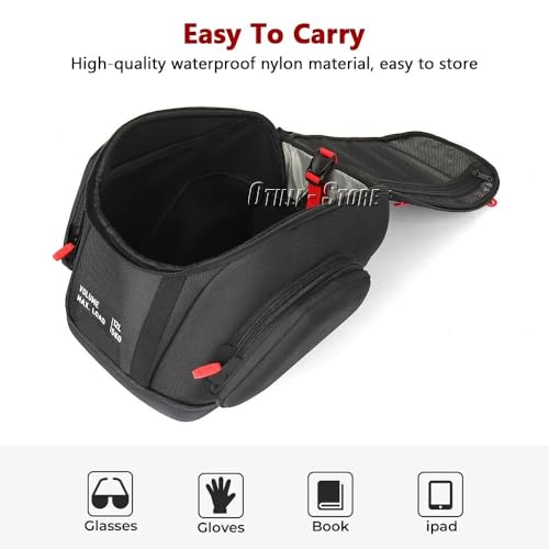 WALIPILUSI Motorcycle 12L Waterproof Fuel Tank Bag Fits for BMW R1300GS Adventure R1300 GS ADV 2024 2025 Front Portable Tool Backpack Black Nylon Travel Luggage Storage Bag Quick Lock Kit - Image 3