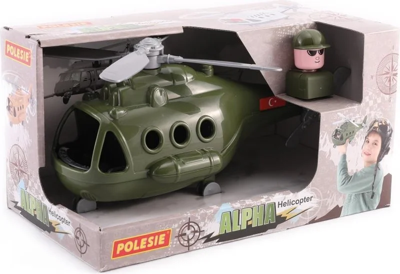 Lisinya Alpha Military Helicopter with Polesie Box - POL-68729