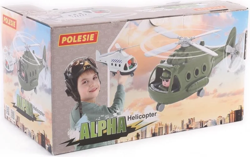 Lisinya Alpha Military Helicopter with Polesie Box - POL-68729