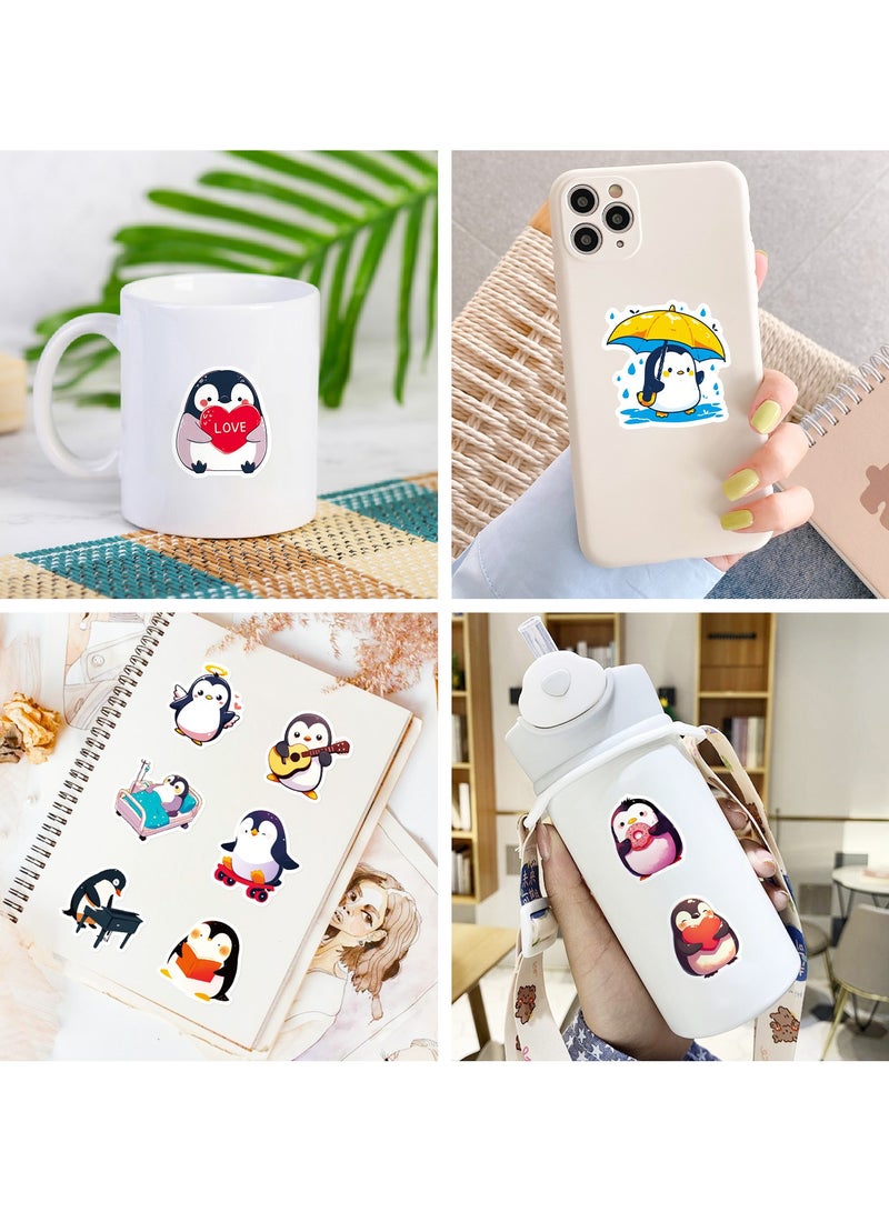 Penguins Stickers 50 Pcs Waterproof Vinyl Stickers for Water Bottles Stickers Pack for Kids Cute Stickers for School Students Laptop Kids Friendly - Image 5