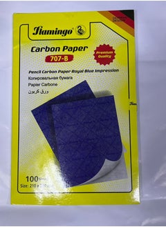 FLAMINGO A4 Size Carbon Paper 100 Sheet Royal Blue  - Image 2