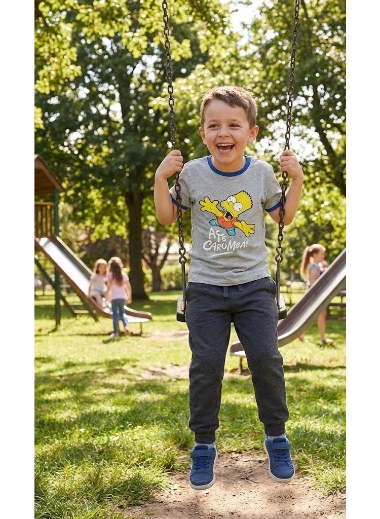 ذا سمبسونز تي شيرت ذا سمبسون بوي100%قطن - Image 3