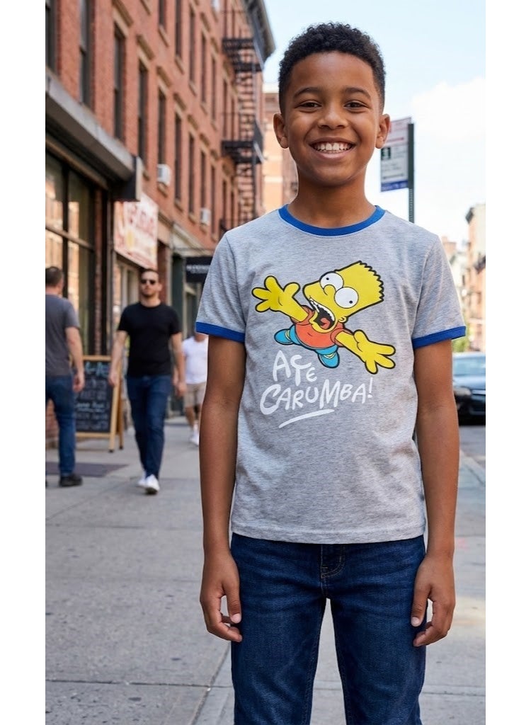 ذا سمبسونز تي شيرت ذا سمبسون بوي100%قطن - Image 4