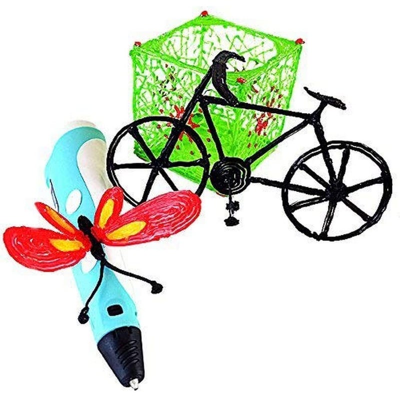 RENARSH 3D Pen-2 Professional,3D Printing Drawing Pen with 3 x 1.75mm + 4 x5 = 20 Meter Different Color ABS/PLA Filament for Creative Modelling, Project and Education Purpose - Image 2
