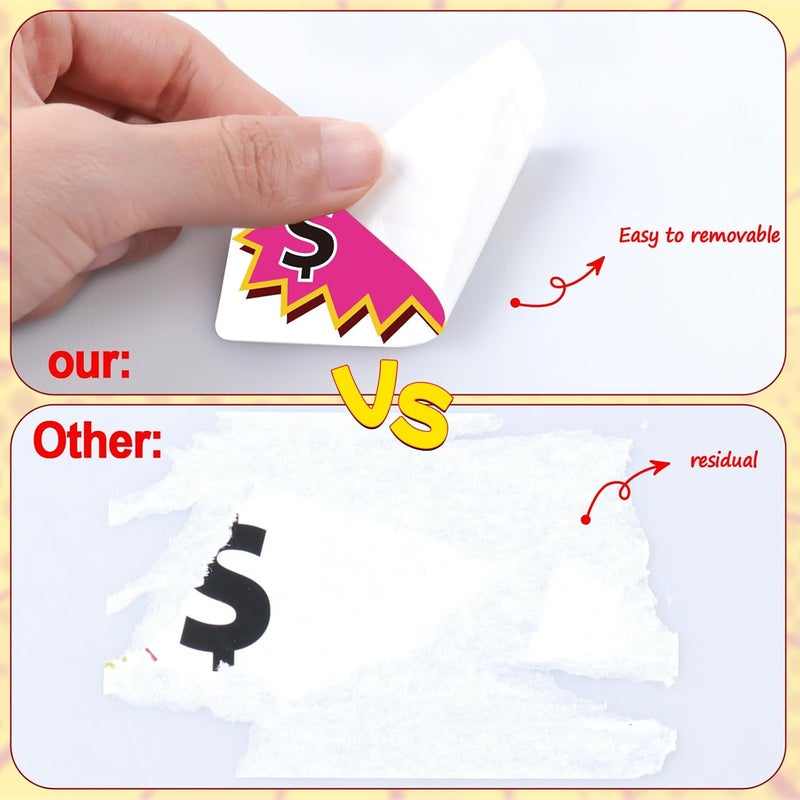 labelon 300 Pcs Garage Sale Stickers - Removable Adhesive Yard Sale Price Tags with Space to Write Pricing (2"x3") - Image 4