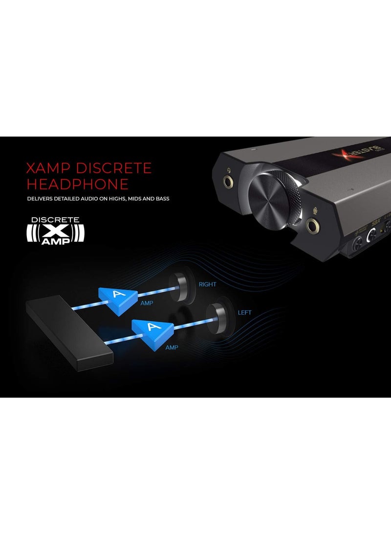Sound BlasterX G6 Hi-Res 130dB 32bit/384kHz Gaming DAC, External USB Sound Card with Xamp Headphone Amp, Dolby Digital, 7.1 Virtual Surround Sound, Sidetone/Speaker Control for PS4, Xbox One - Image 4