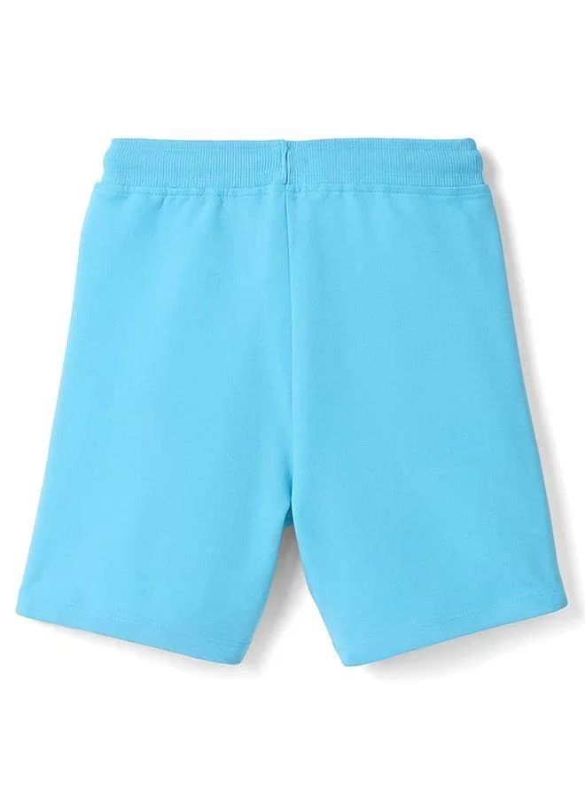 Honeyhap Honeyhap Premium 100% Cotton Knit with Bio Finish Shorts with Badge Detailing - Multi Color